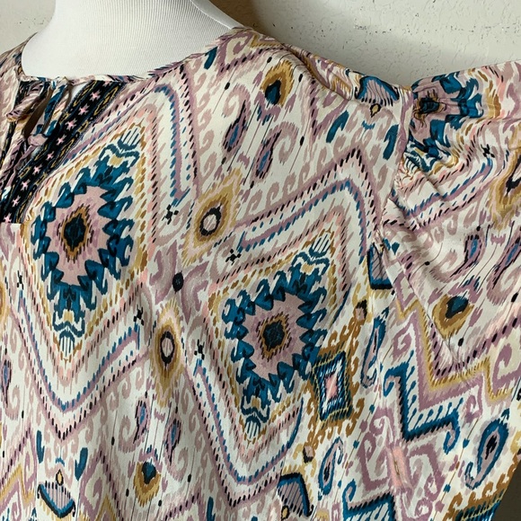 Jade By Johnny Was Blouse Silk Haya Poncho Top XS - Picture 2 of 9